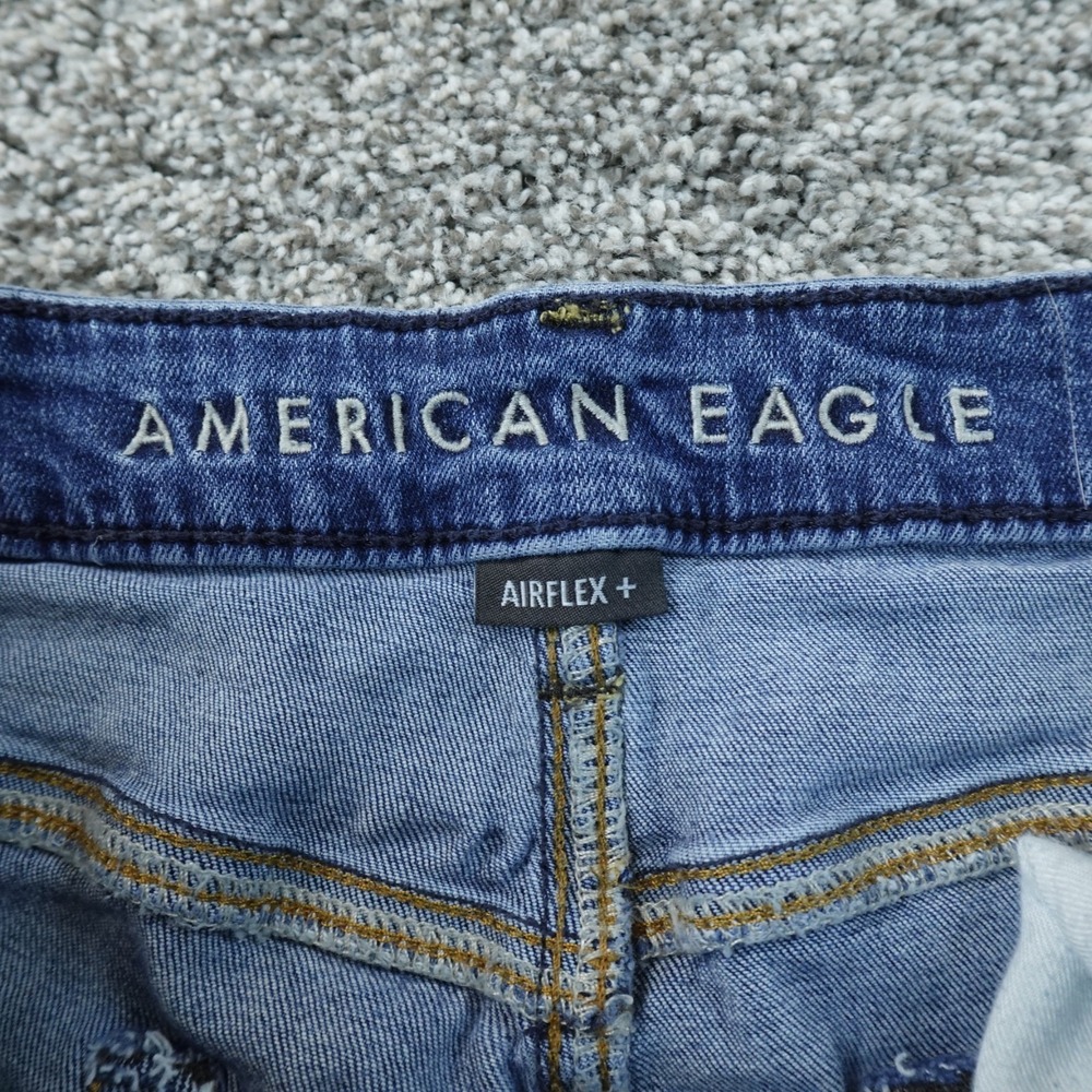 American Eagle Jeans Mens 34X34 Dark Blue Denim Original Boot Western Stretch - Picture 6 of 13